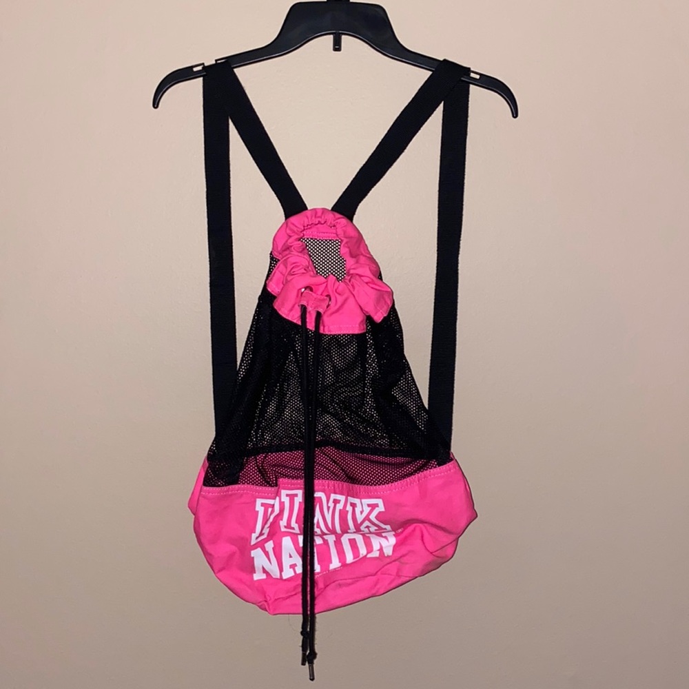 PINK NATION MESH BACKPACK